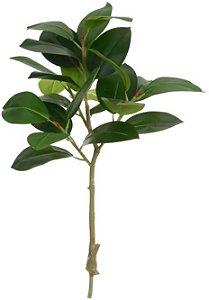 Planta Artificial Arvore Ficus Elastico Real Toque X25 Verde 1m